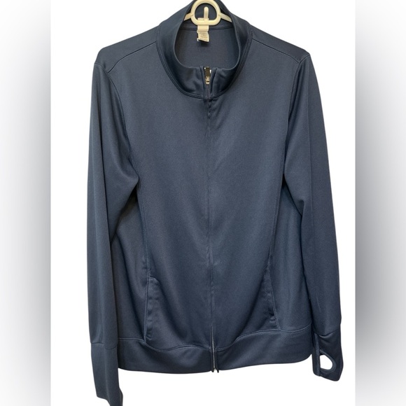 Alo Navy Full Zip Lightweight Long sleeve Jacket - Picture 1 of 6